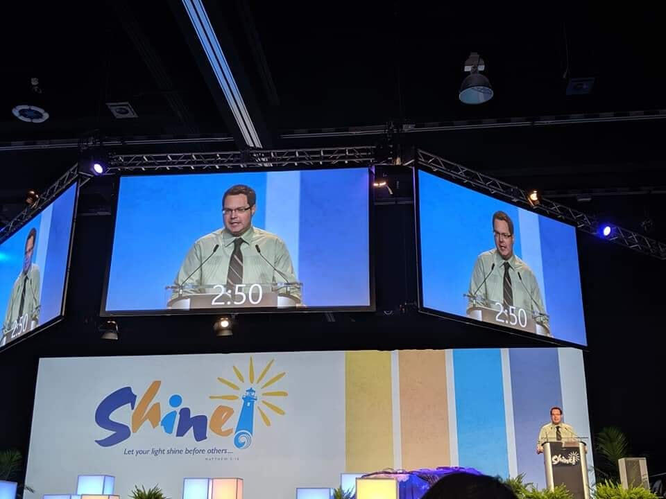 Michael Vollbrecht Speaking at UCC General Synod, Indianapolis, IN 2023
